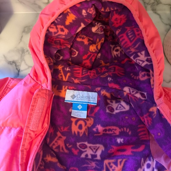 Columbia Baby Snowsuit Bunting Pink Purple Fleece 3–6 Months - Picture 6 of 10